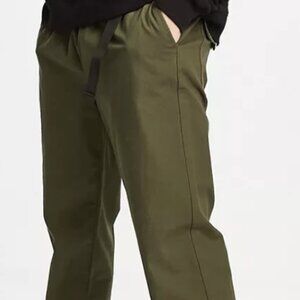 Belted Dark Khaki Pants NWT